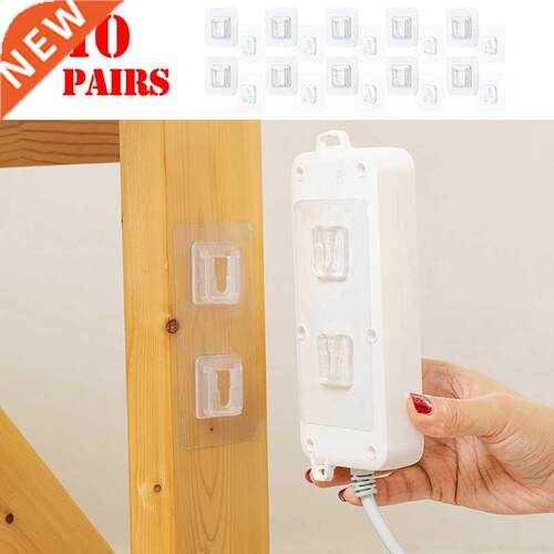 Double-Sded Adhesve Wall Hooks Hanger Strong Transparent