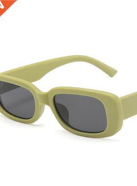 New Green Rectangle Sunglasses Women ns Style Sun Glasses M