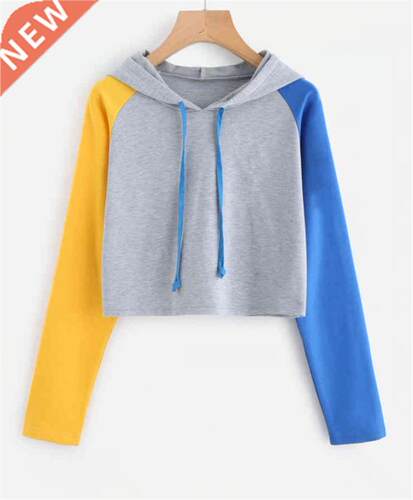 Women knitted sweater short style long sleeve candy pullover