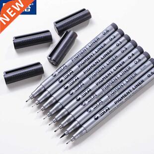 9pcs/Lot Micron Pen Fineliners Waterproof Smooth Ink Pigma L