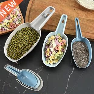 3Pcs/Set Plastic Kitchen Scoop Set Multifunctional Measuring