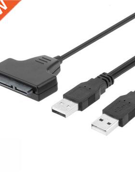 USB 2.0 SATA 7+15Pin apter Converter Cable for 2.5inch HDD