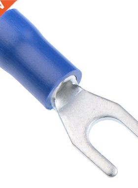 100 x BLU 4.3MM ISOLATI Capocorda Terminale a forcella