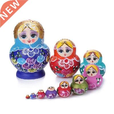 5/7/10 Layers Wooden Russian Nesting Dolls Matryoshka Home