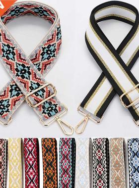 Jacquard ag Strap Women Handag elt Wide Shoulder ag Stra