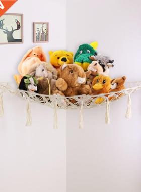 Stuffed Toy Hammock With Toy String Light Hanging Stuffed O