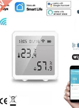 Wifi+Bluetooth Tuya smart temperature and humidity sensor