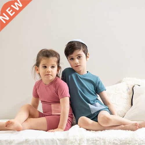 Kids ajamas Childen Sleewea Shot Sleeve Casual Sets Bab