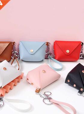 New Fashion Ladies PU Leather Mini Wallet Card Key Holder Co