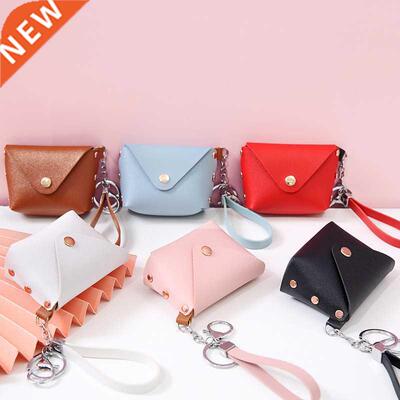 New Fashion Ladies PU Leather Mini Wallet Card Key Holder Co