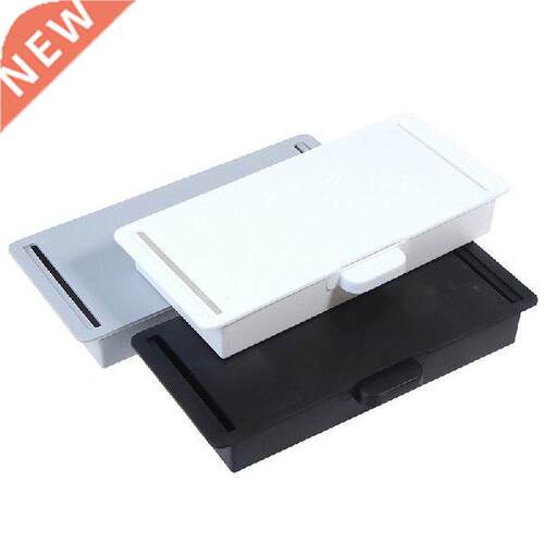 Under Desk Storage Box Invisible Drawer Desk Bottom Paste