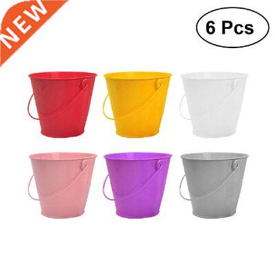 6pcs Mn Metal Bucket Party Favor Chocolate Buckets