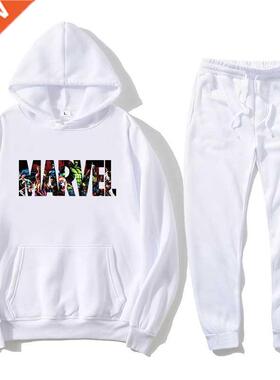 2022 New men's Marvell Sweatirt + jogging men's long sleev