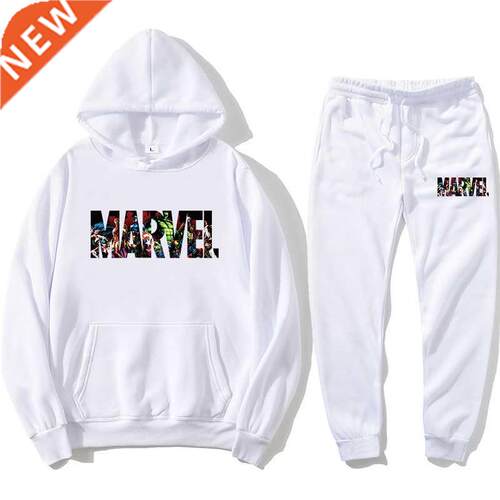 2022 New men's Marvell Sweatirt + jogging men's long sleev