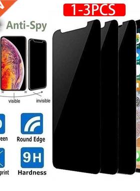 1-3PCS Anti-spy Protective Tempered Glass for IPhone 11 12 1