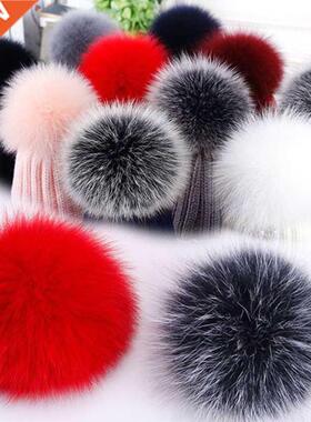 8/10cm Plu Hairball Pom Poms Faux Fox Fur Pompom For Women