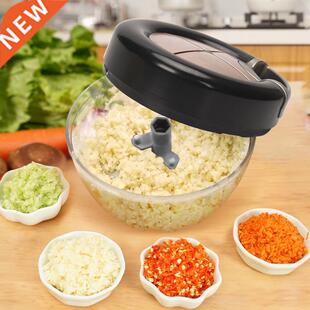 Manual Fruit Vegetable Chopper Hand Pull Food Cutter Onion N