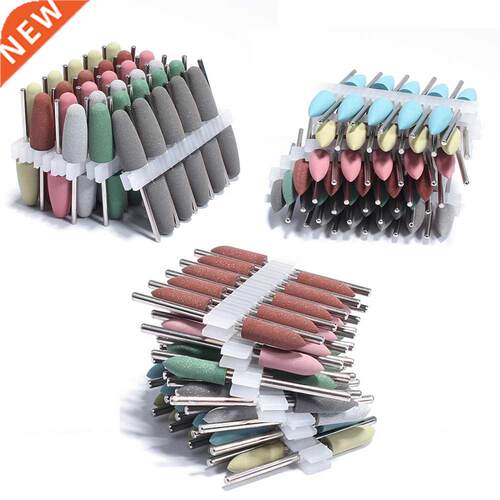 10pcs Diamond Nail Drill Bit Rubber Manicure Drills Electric