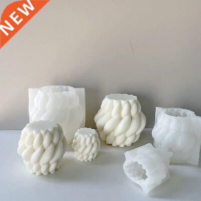 DIY Geometric Art Candle Silicone Molds 3D Rotating