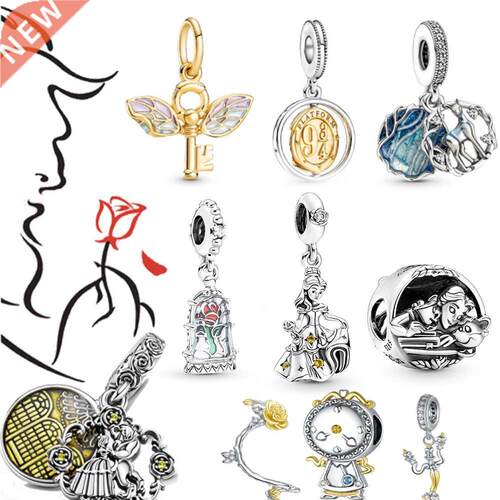 S925 Silver Charm Beauty and the Beast Bella's Dress