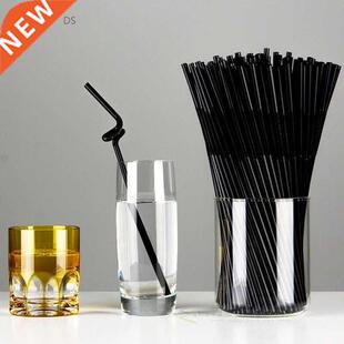 100Pcs/Pack Flexible Straws Drink Straw Reusable Silicone Dr