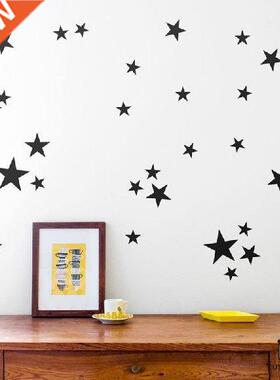Mixed Size Hollow Solid Stars Wall Sticker For Kids Rooms