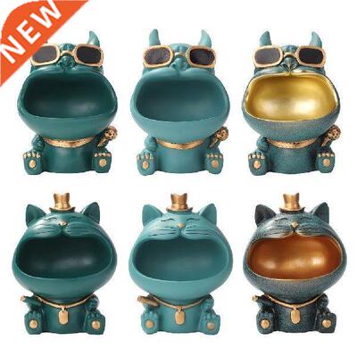 Bulldog Statue Sculpture Table Decoration Miniature