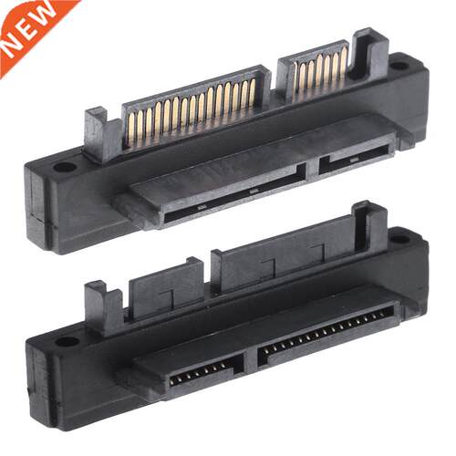 90 Degree 7+15Pin SATA Adapter Card 22Pin Male to Female Con