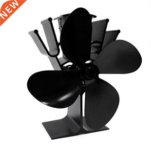 Thermal Automatic Fan 4-Blade Heat Powered Stoves Fan Firepl