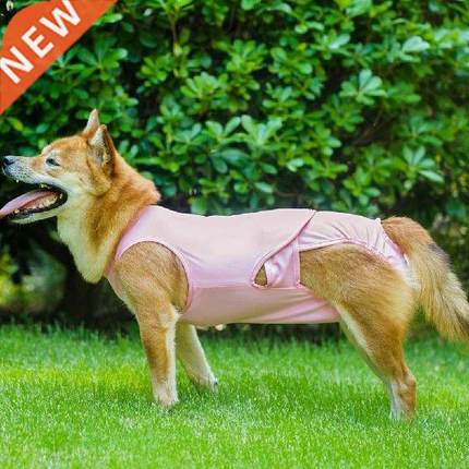 Keep Warm Polyester Dog Surgical Recovery Suit Solid