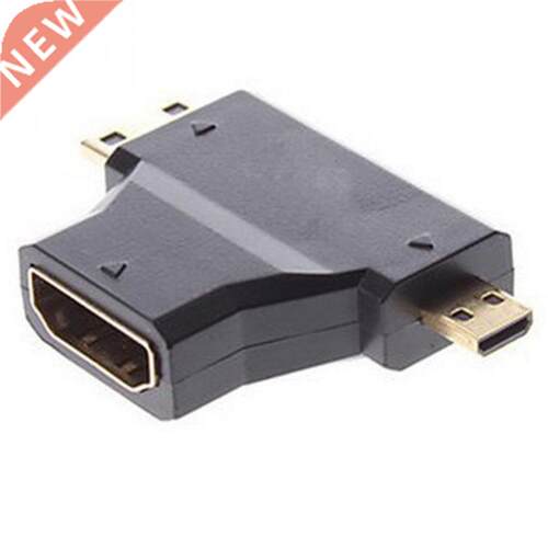 3 in1 Micro HDMI male + Mini HDMI male to HDMI 1.4 Female ca