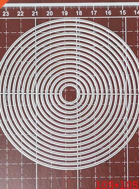Metal Cutting Dies Round Frame Knife Blade Die Mold Stencils
