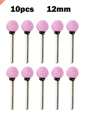 10pcs 3mm Mounted Point Ball-Shaped Ceramic Grinding Head Gr