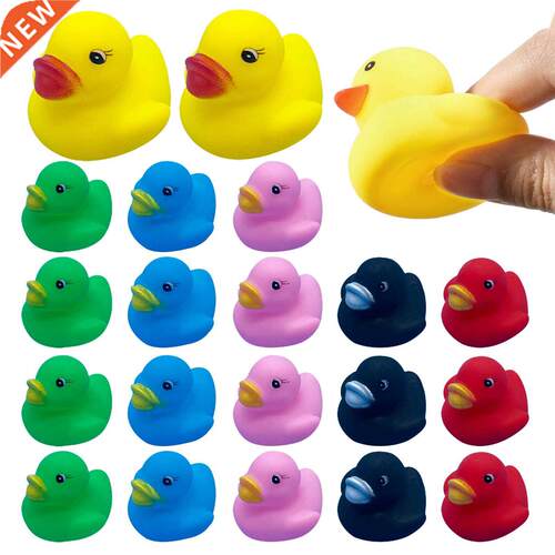 20pcs/lot Cute ay Kids Squeaky Ruer Ducks ath athe Roo