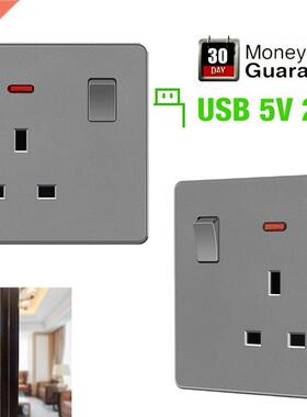 Wall Power Usb Socket Switch Control With Light 100~250V