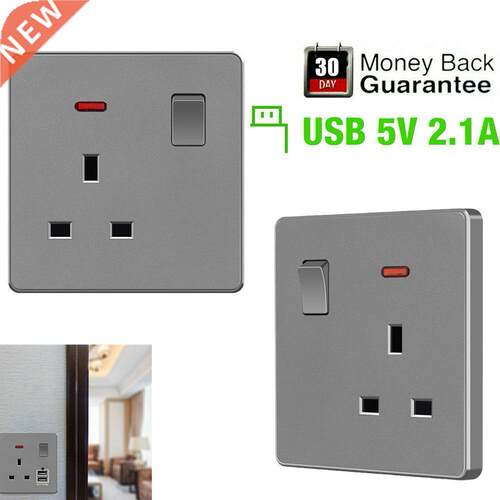 Wall Power Usb Socket Switch Control With Light 100~250V