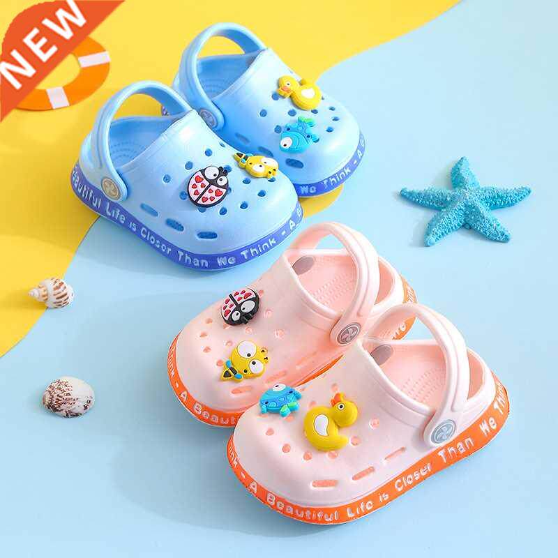 Children New Cute Cartoons Kids Mules Clogs Summer Croc Gard - 实物图