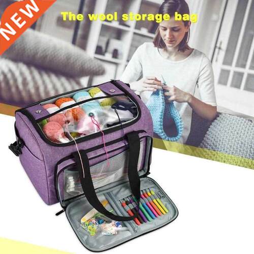 Knitting Needles Sewing Set DIY Storage Bag Crochet Hooks T