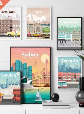 City Mp Poster London New York Pris Spin Nordic Wll rt