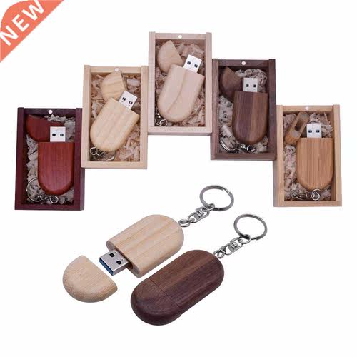 Wooden + Box USB Flash Drive 3.0 Personal LOGO High Speed P