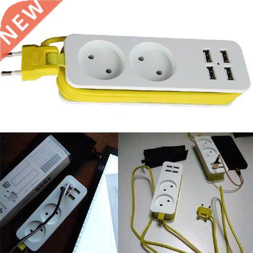 2 Extension Socket Outlet otable Tavel Smat Deskto