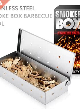 Smoker Box BBQ Smoker Box Wood Chip For Indoor Outdoor Charc