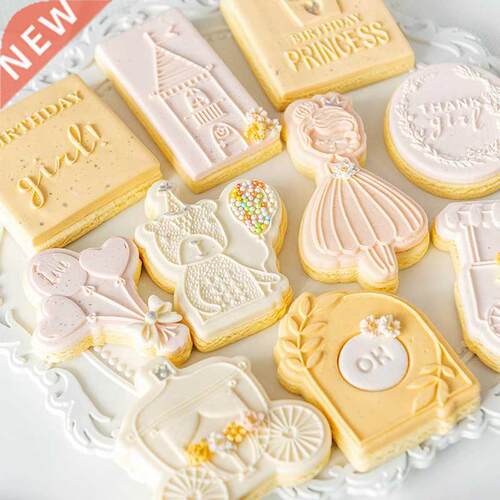 Acrylic Biscuit Cutting Mold Fondant Cookie Embossing Die Pr