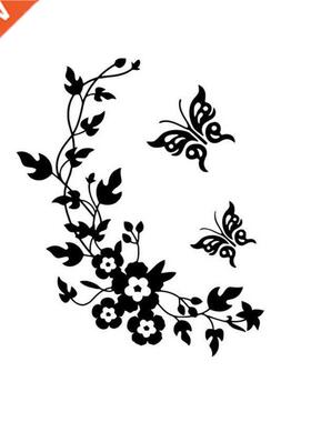 3D butterfly flowers wall sticker for kids room bedroom livi