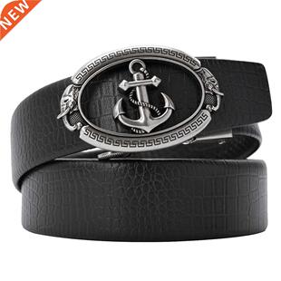 CEXIKA Gold Silver Alloy Anchor Fiing Automatic Buckle Bel