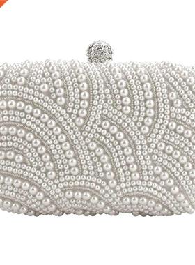 Fashion Clutch Bag Beed Party Bridal Handbag Wedding Eveni