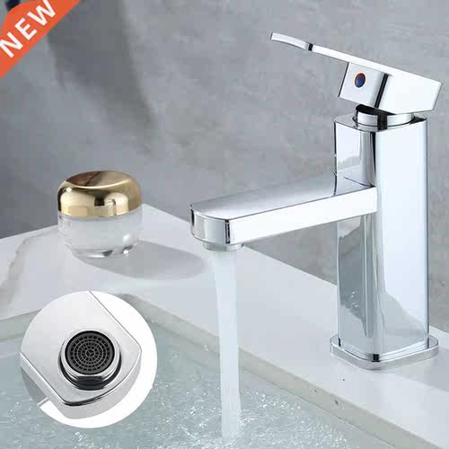 Basin Sink Bathroom Faucet Deck Mounted Countertop Basin Squ