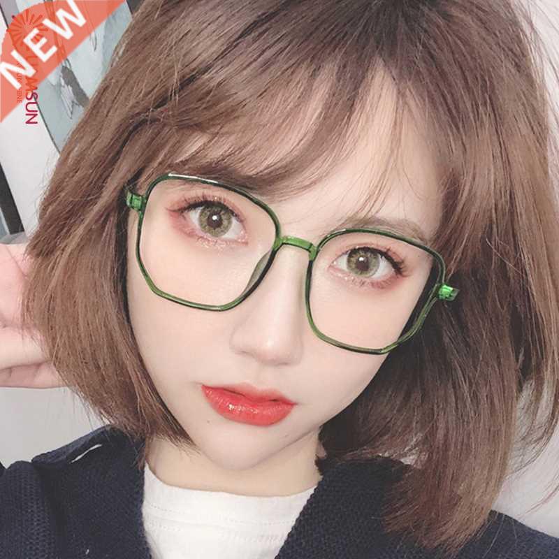 2022 women sunglasses plain glasses 防蓝光平光镜女大框眼镜框图片