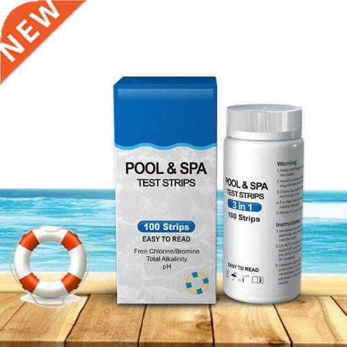 3 In 1 PH Test Strips For Total Chlorine, Ph, Total
