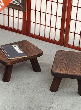 Paulownia Wood Low Stool Solid Wood Small Bench Household
